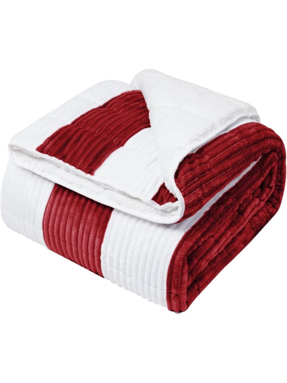 Cozy 15lbs Sherpa Weighted Blanket, 48"x72", Soft Fuzzy Throw for Relaxation